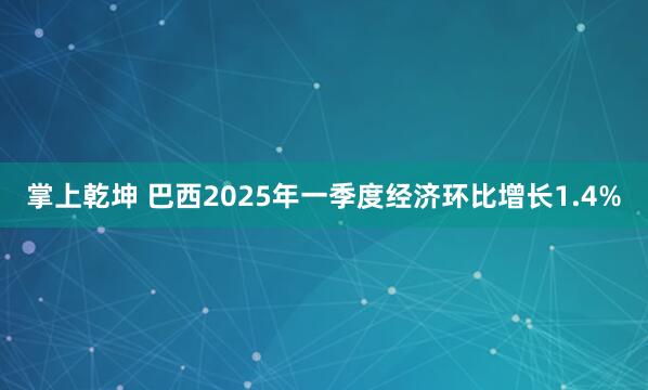 掌上乾坤 巴西2025年一季度经济环比增长1.4%