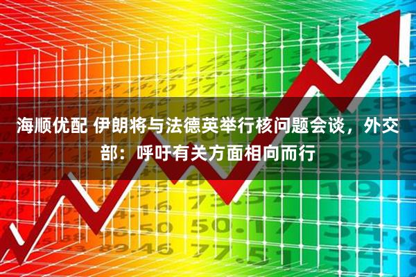 海顺优配 伊朗将与法德英举行核问题会谈，外交部：呼吁有关方面相向而行