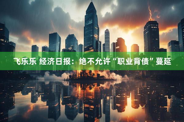 飞乐乐 经济日报：绝不允许“职业背债”蔓延