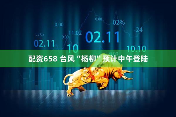 配资658 台风“杨柳”预计中午登陆